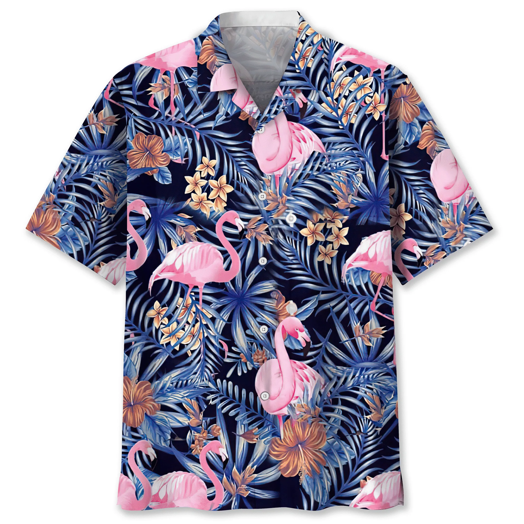 3D All Over Print Flamingo Hawaiian Shirt, Hawaii Beach Aloha Shirt for Men, Flamingo Shirt