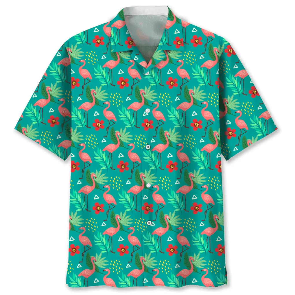 3D All Over Print Flamingo Hawaiian Shirt, Hawaii Beach Aloha Shirt for Men, Flamingo Shirt