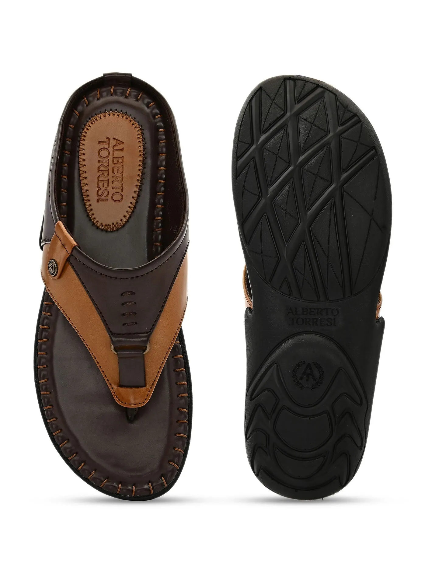 Alberto Torresi Men Dark Brown Outdoor Slippers