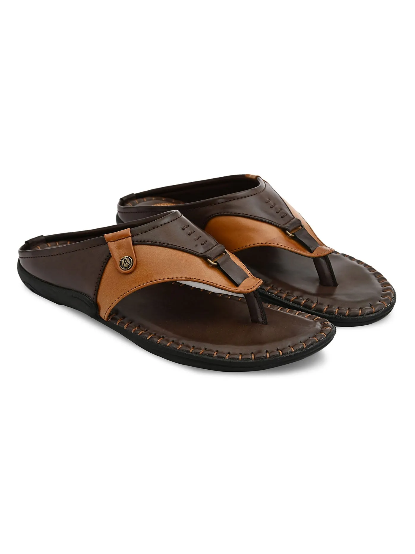 Alberto Torresi Men Dark Brown Outdoor Slippers