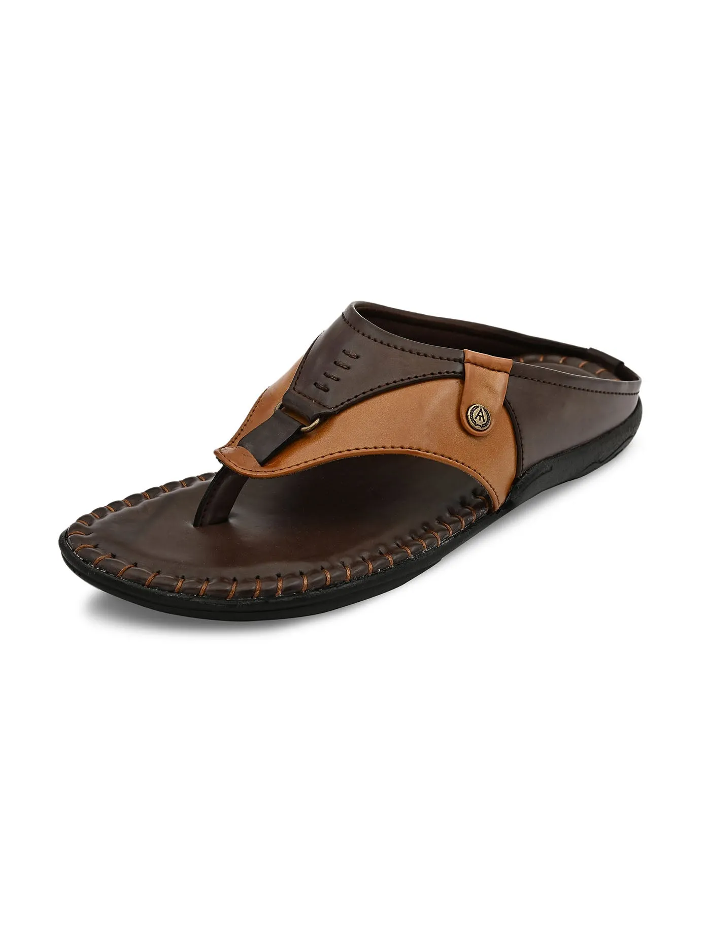 Alberto Torresi Men Dark Brown Outdoor Slippers