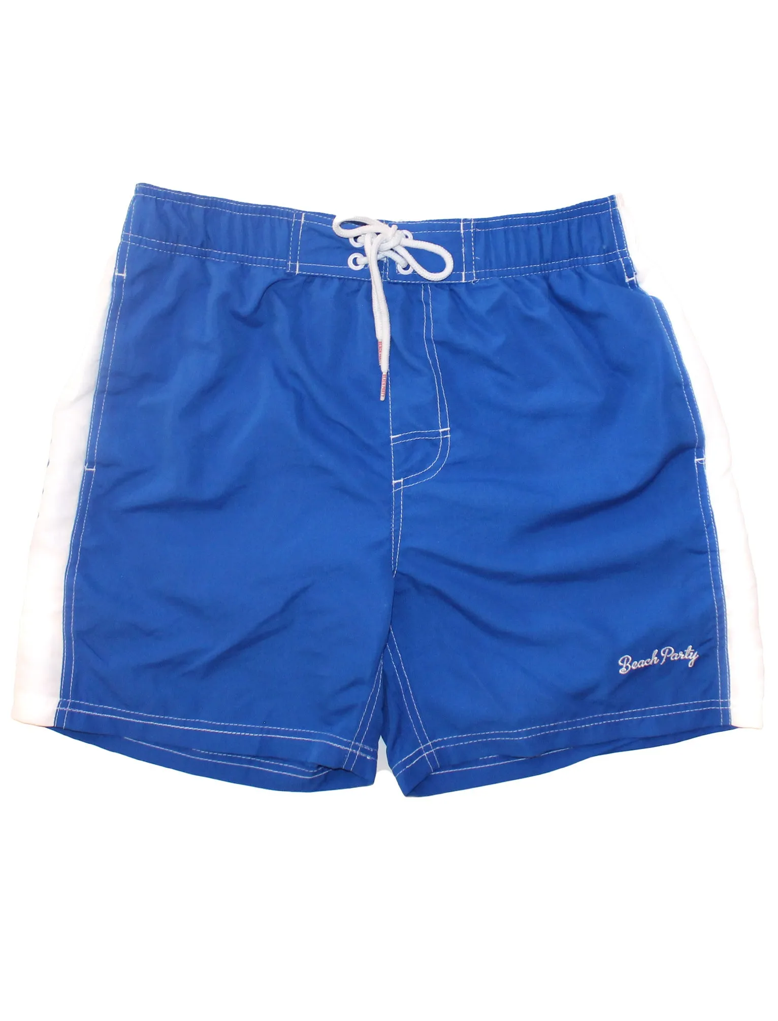 Aloha Hawaii blue swim shorts with matching flip flops