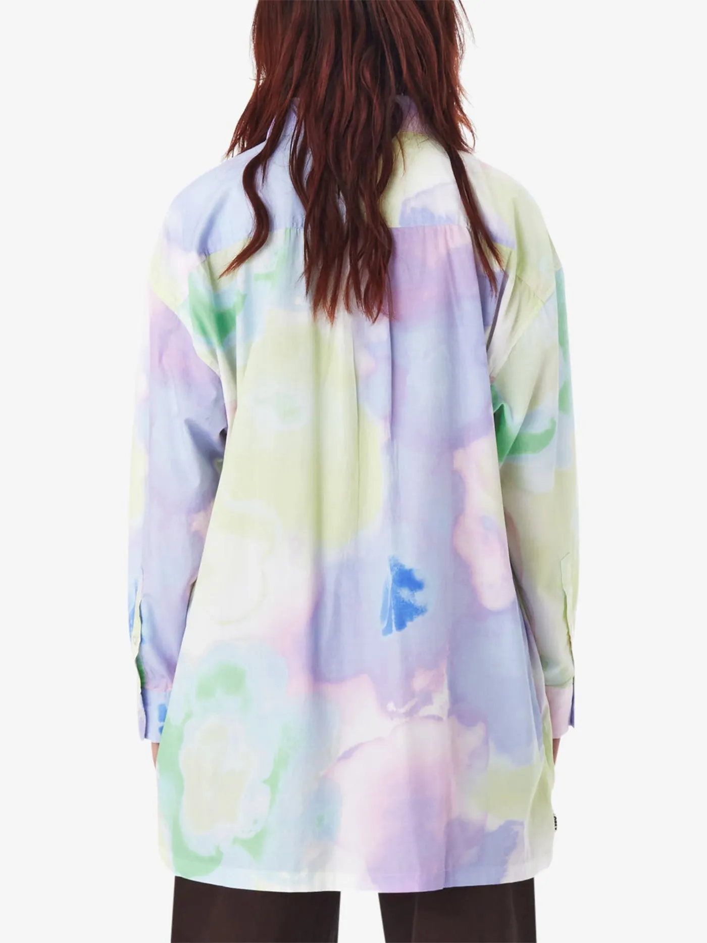 Alyssa Soft Flower Long Sleeve Buttondown Shirt