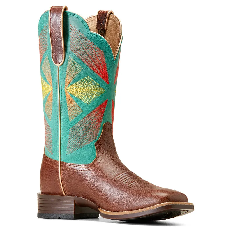 'Ariat' Women's 11 Oak Grove Western Square Toe - Gingersnap / Jaded