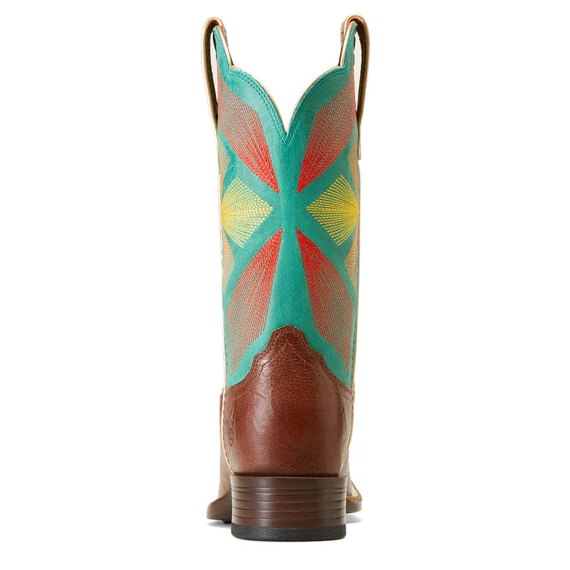 'Ariat' Women's 11 Oak Grove Western Square Toe - Gingersnap / Jaded