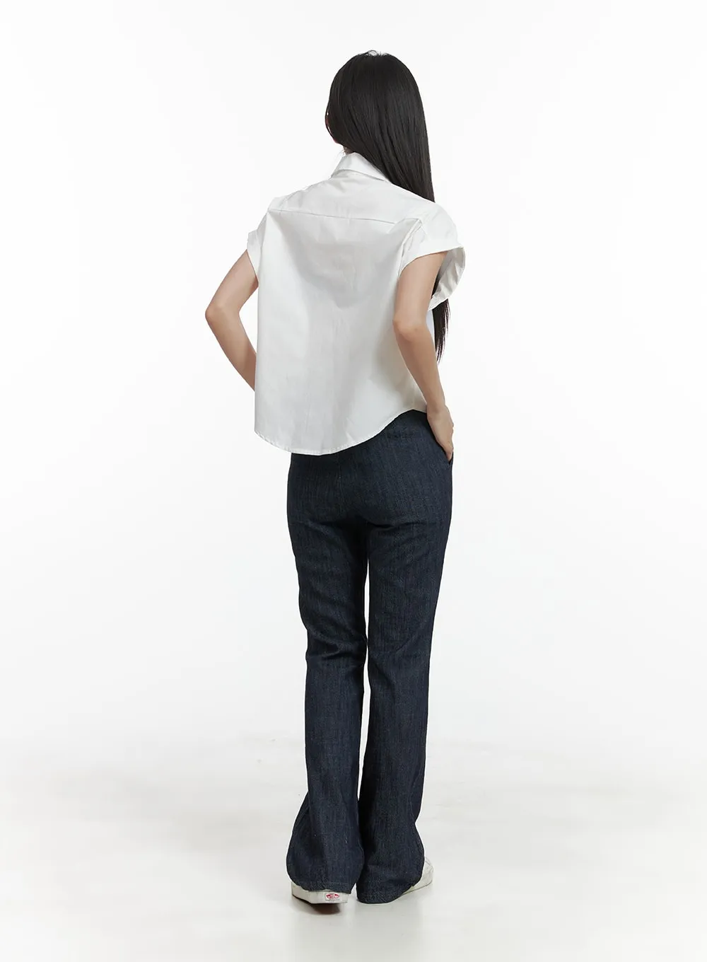 Bandeau Slim Bootcut Jeans OA415