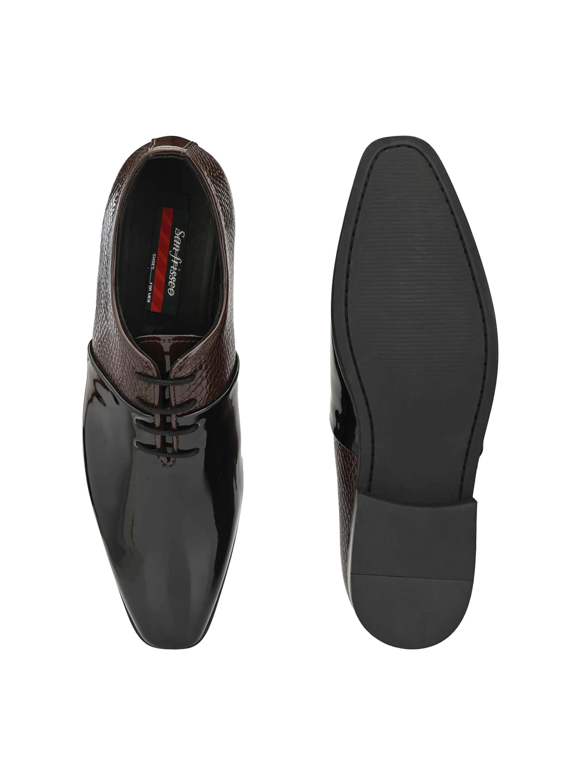 Black Patent Derby Shoes