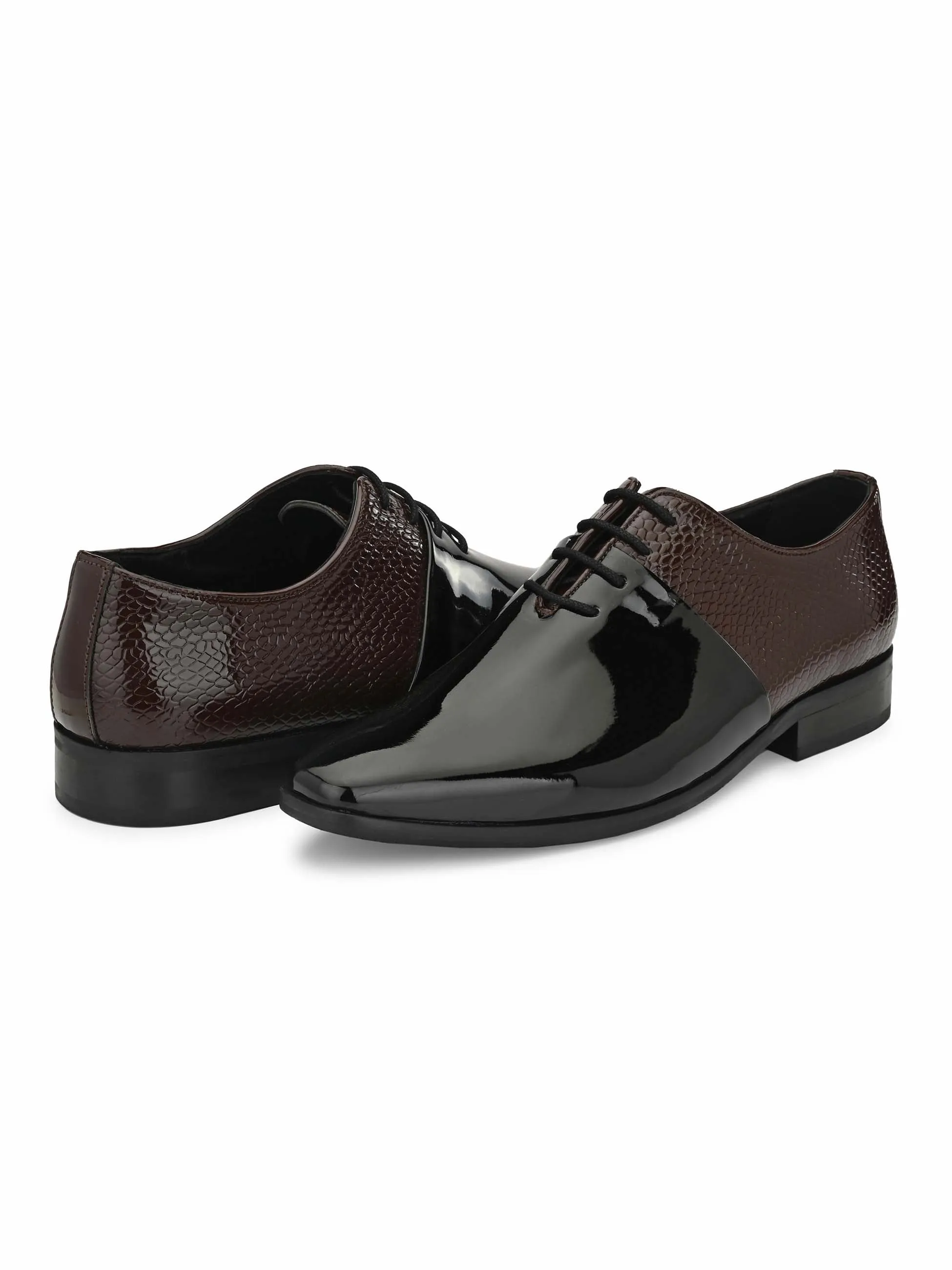 Black Patent Derby Shoes