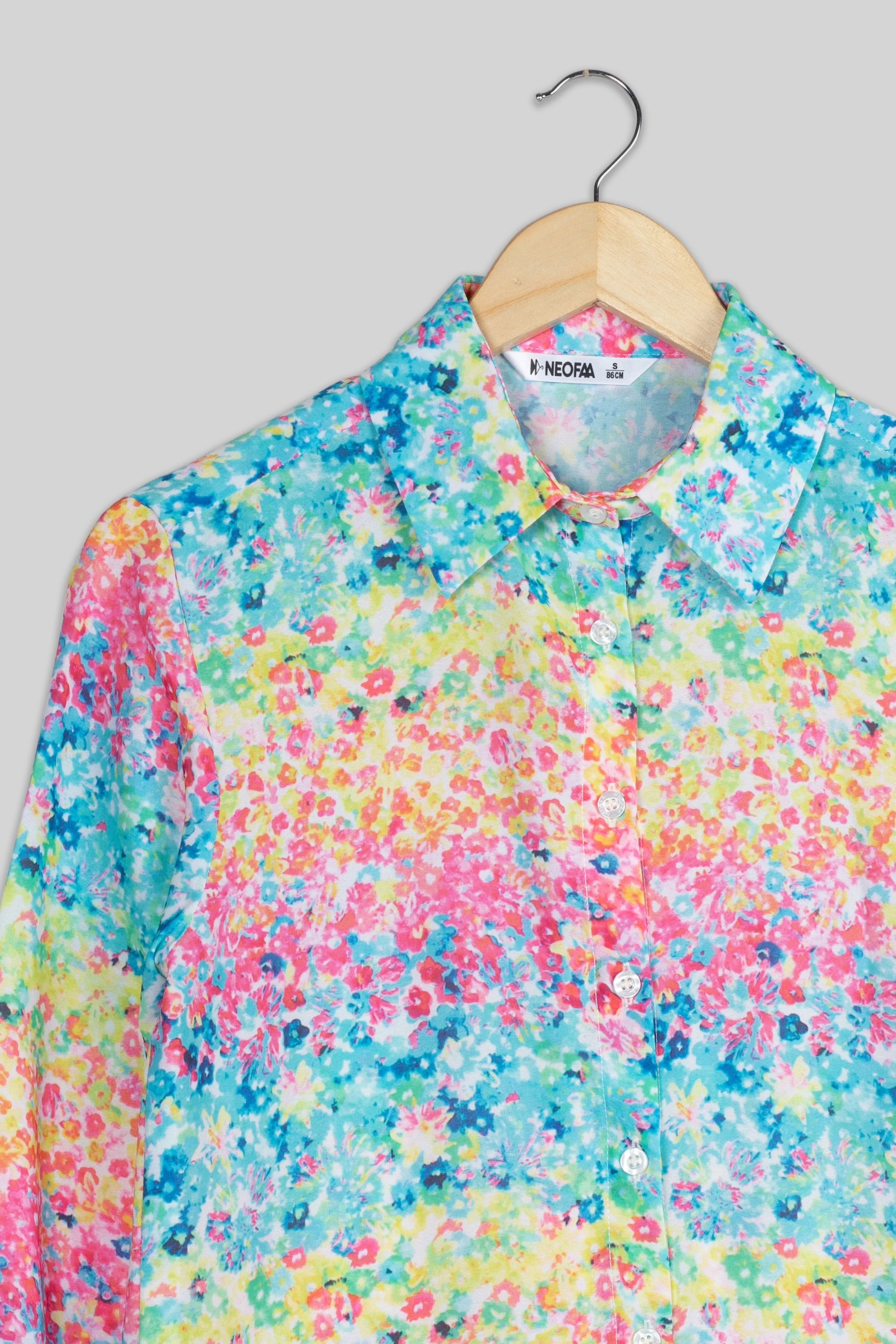 Blushing Floral Shirt For Women