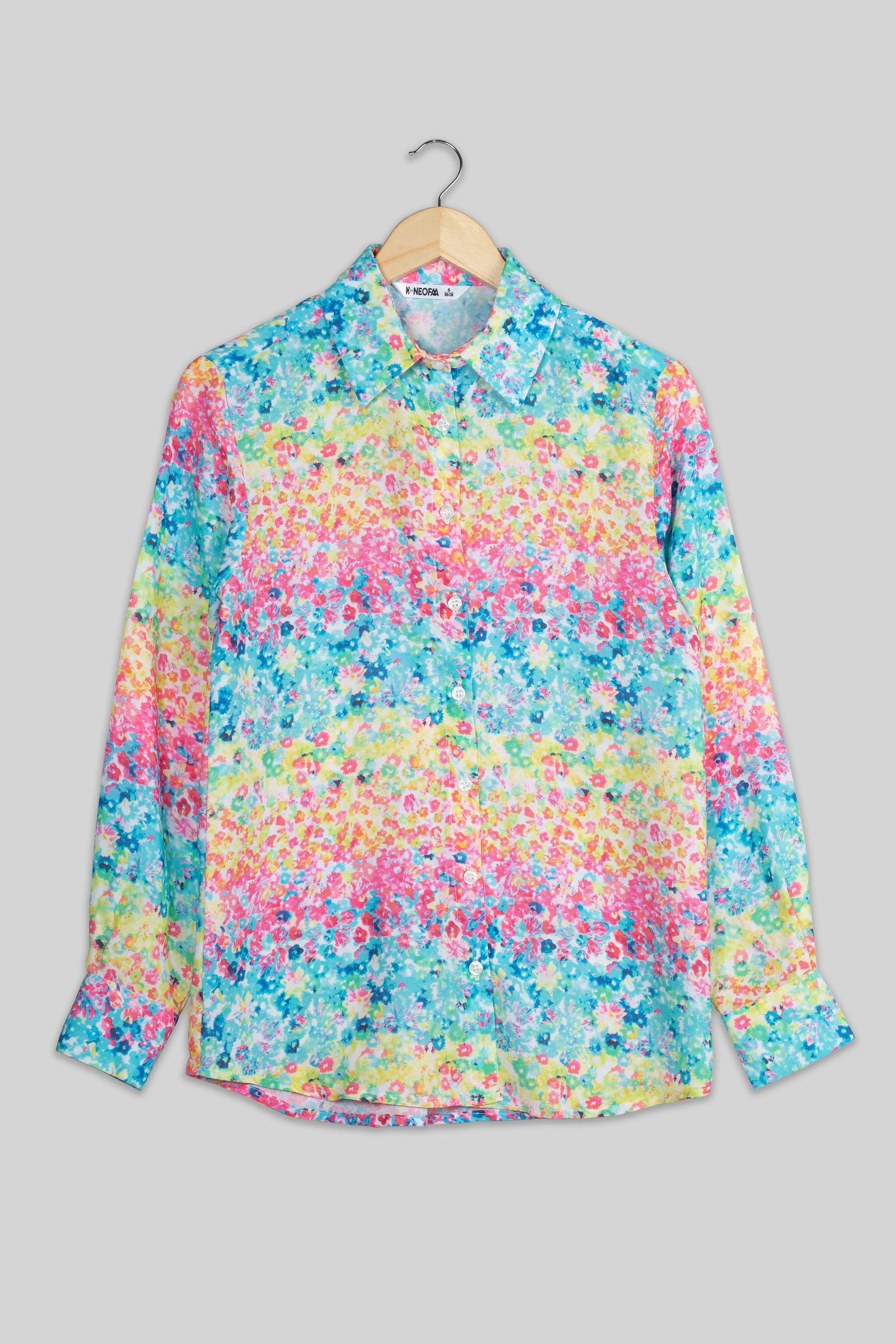 Blushing Floral Shirt For Women