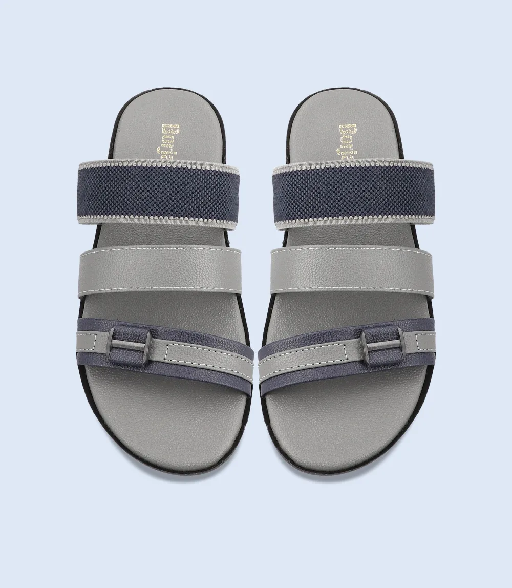 BM4600-GREY-Men Slipper