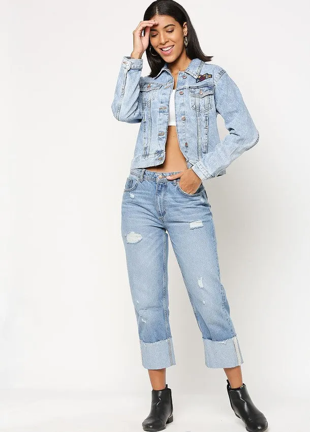 Bristol Light Blue Basic Denim Jacket