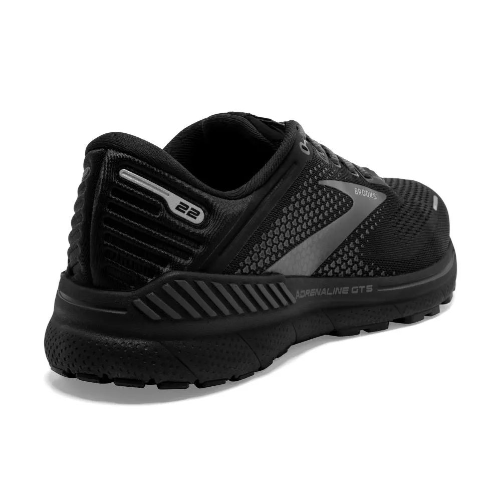 'Brooks' Men's Adrenaline GTS 22 - Black / Black / Ebony