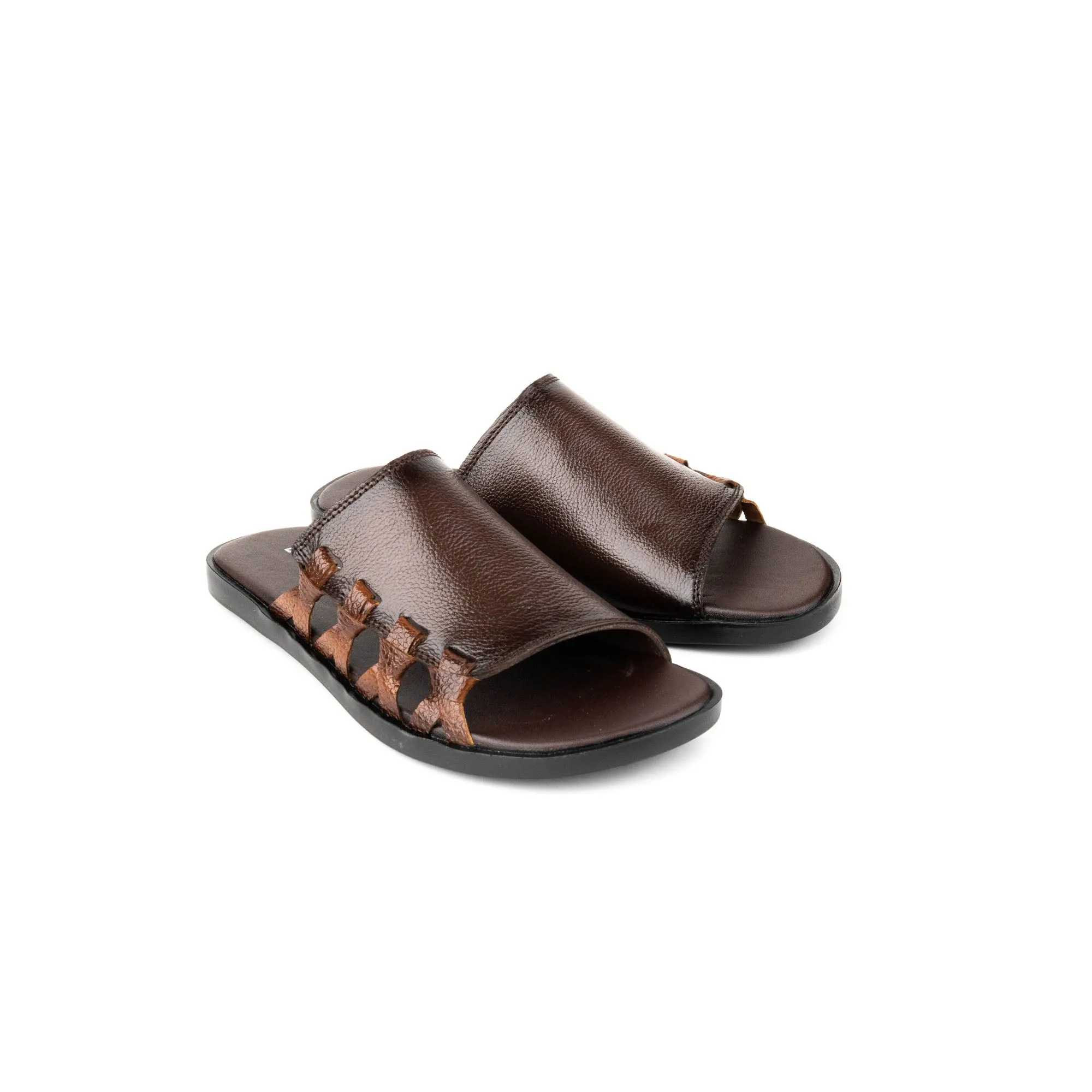 Brown Premium Leather Slippers