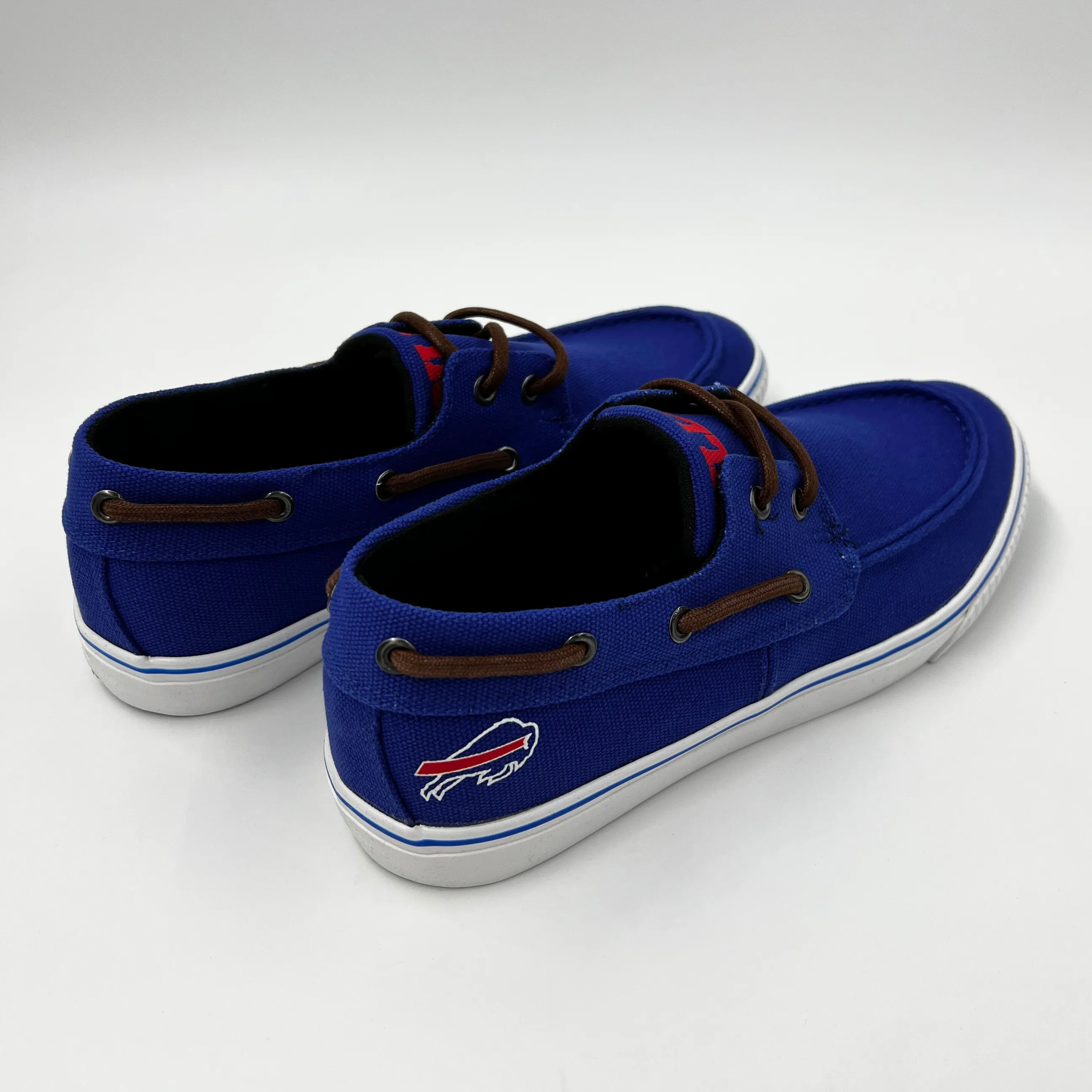 Buffalo Bills Blue Canvas Boat Shoe