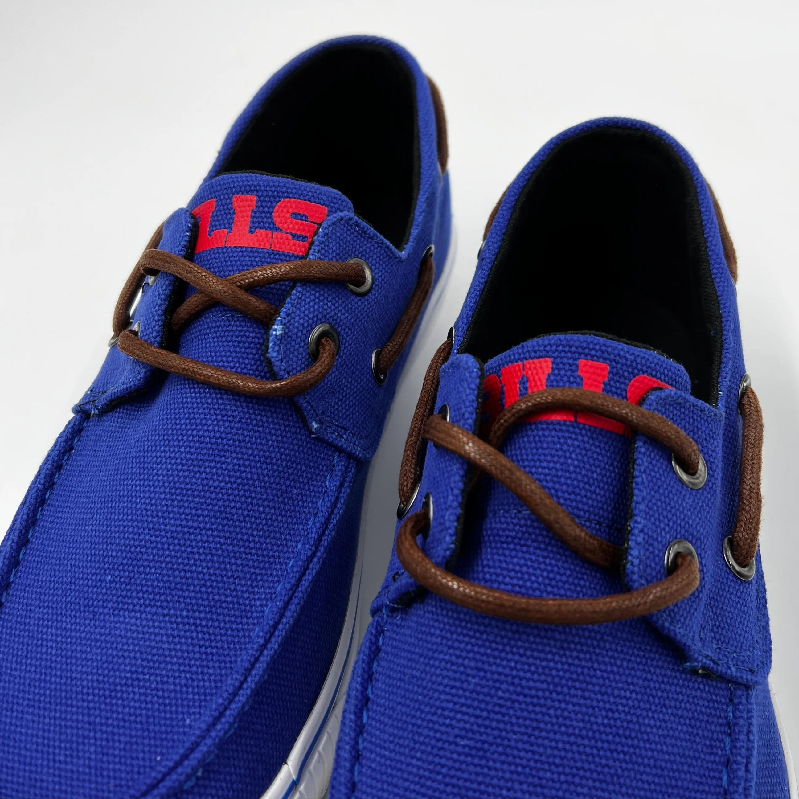 Buffalo Bills Blue Canvas Boat Shoe