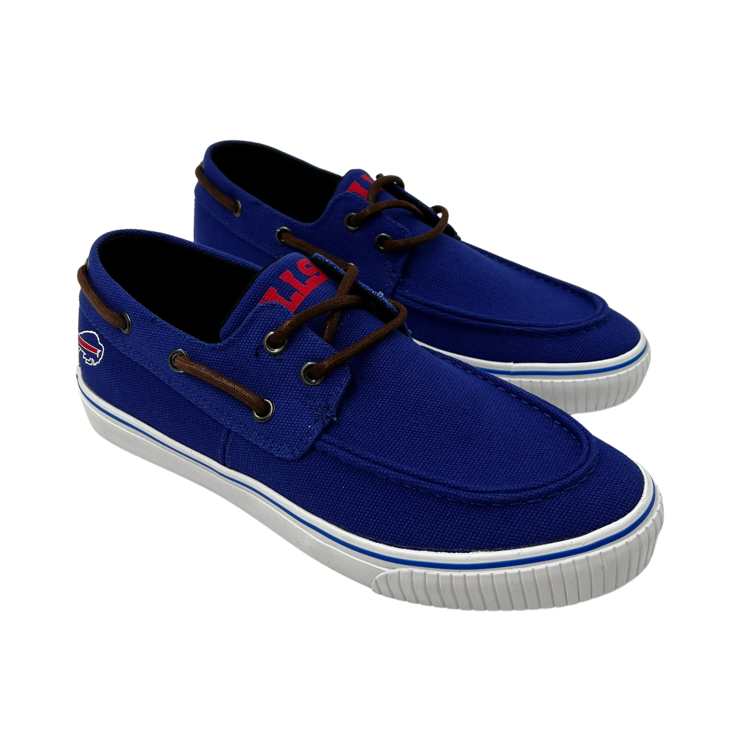 Buffalo Bills Blue Canvas Boat Shoe