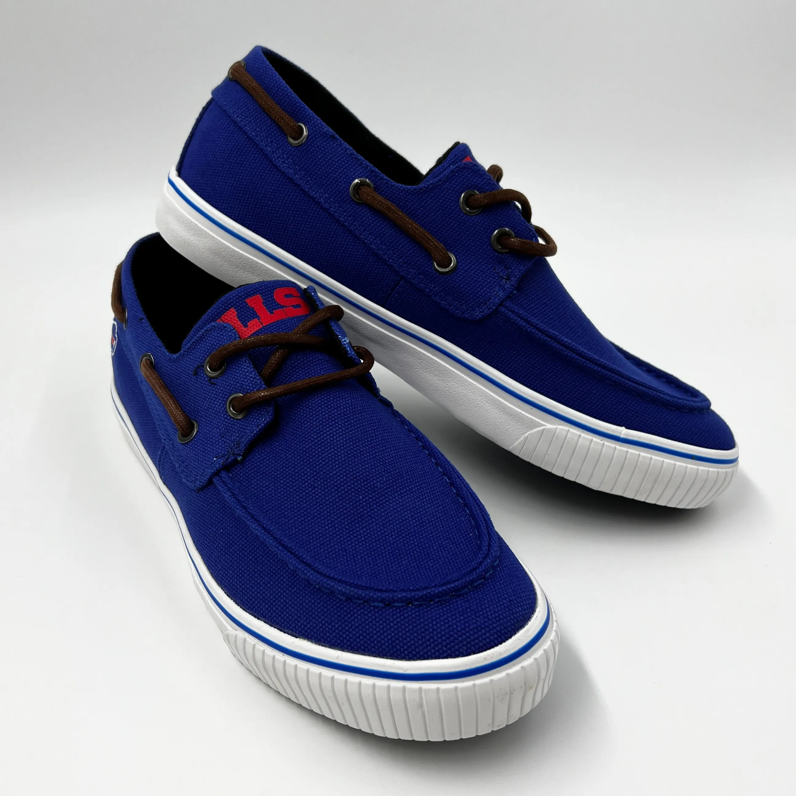 Buffalo Bills Blue Canvas Boat Shoe