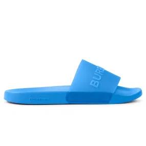 Burberry Furley Logo Blue Slides