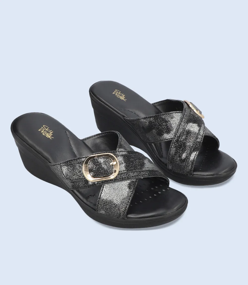 BW9263-SILVER-Women Comfort Slippers