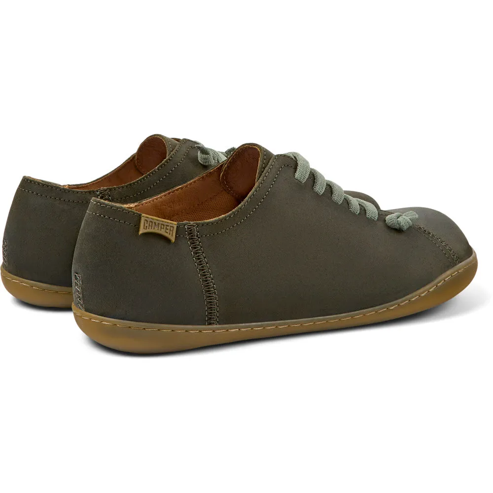 Camper Peu Green-gray nubuck shoes for men Dark Green   