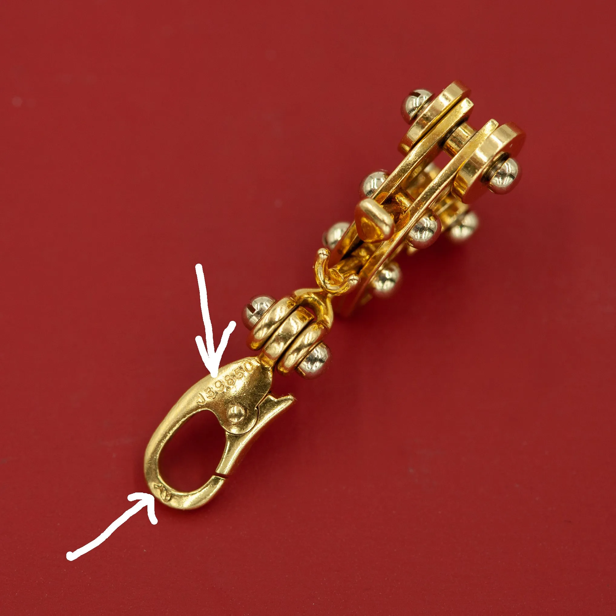 Cartier 18kt " Tricycle" Charm Pendant