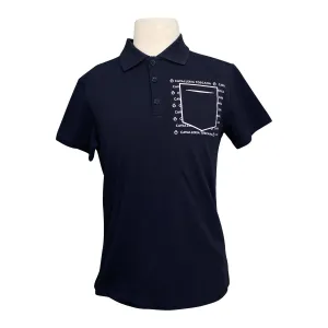 Cavalleria Toscana 'Pocket Logo S/S Cotton Button Training Polo' in Navy - Children's Medium