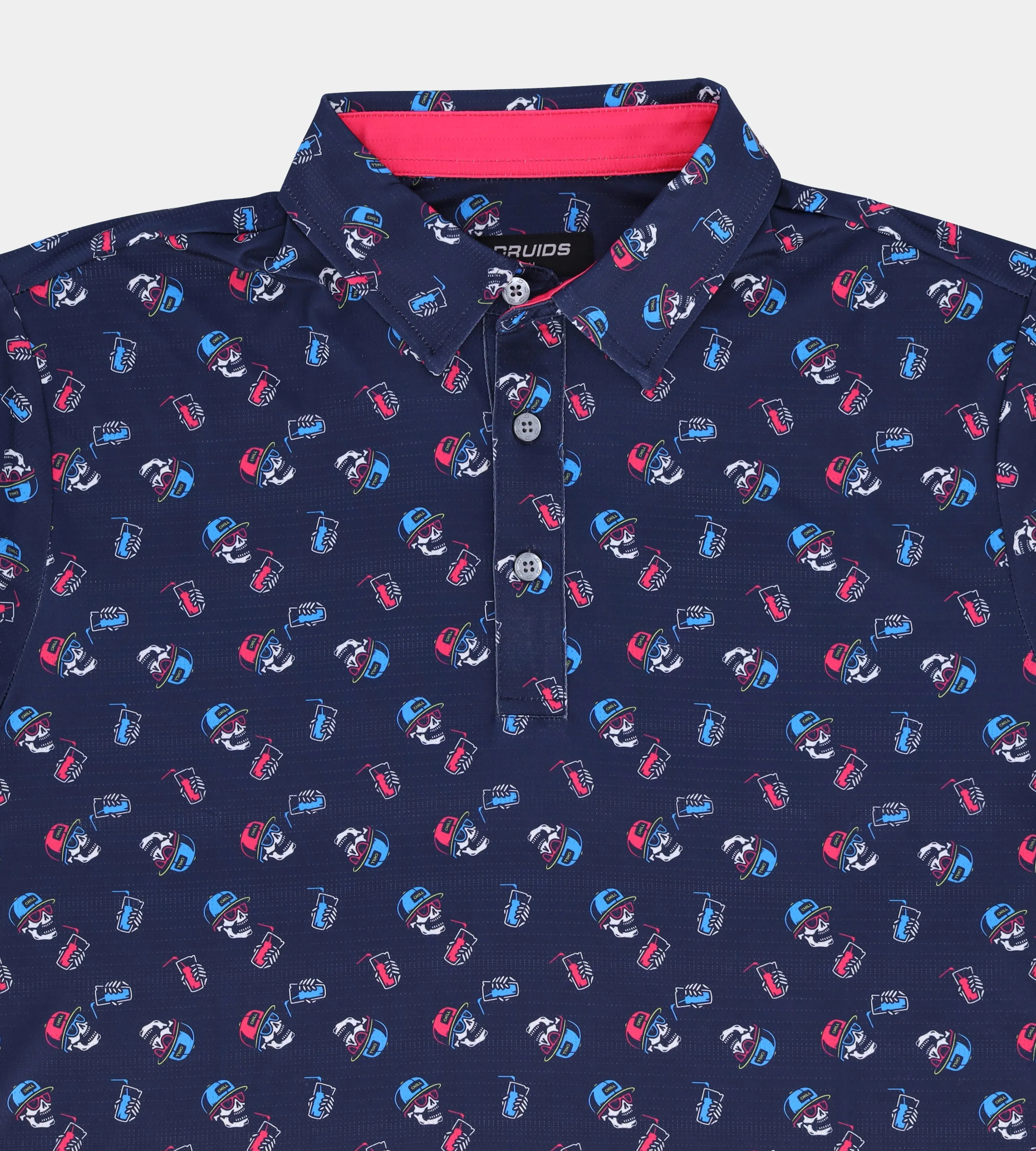 CHILL SKULLS POLO - NAVY