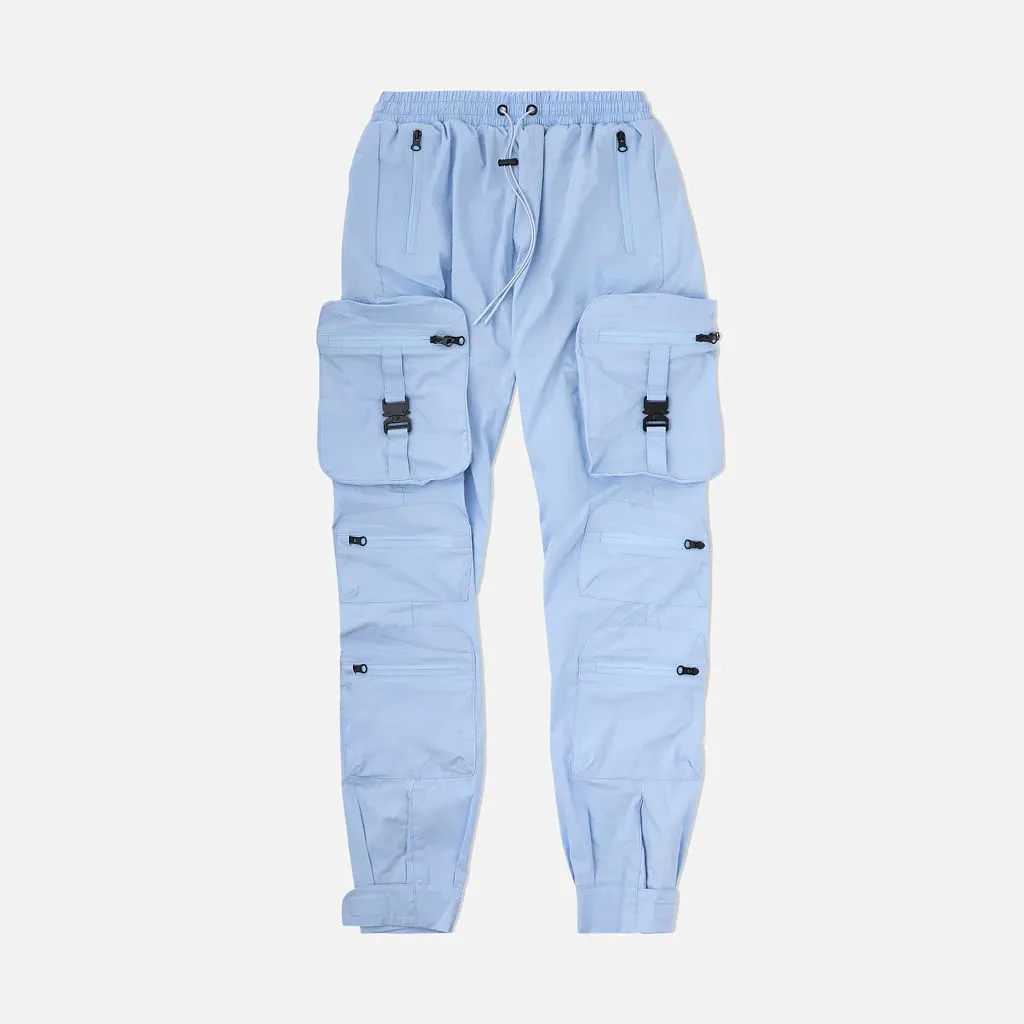 COMBAT NYLON JOGGERS BABY BLUE