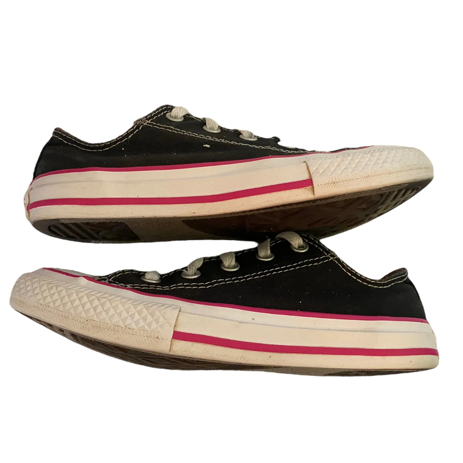 Converse All Star Black Pink Sneakers Size 1