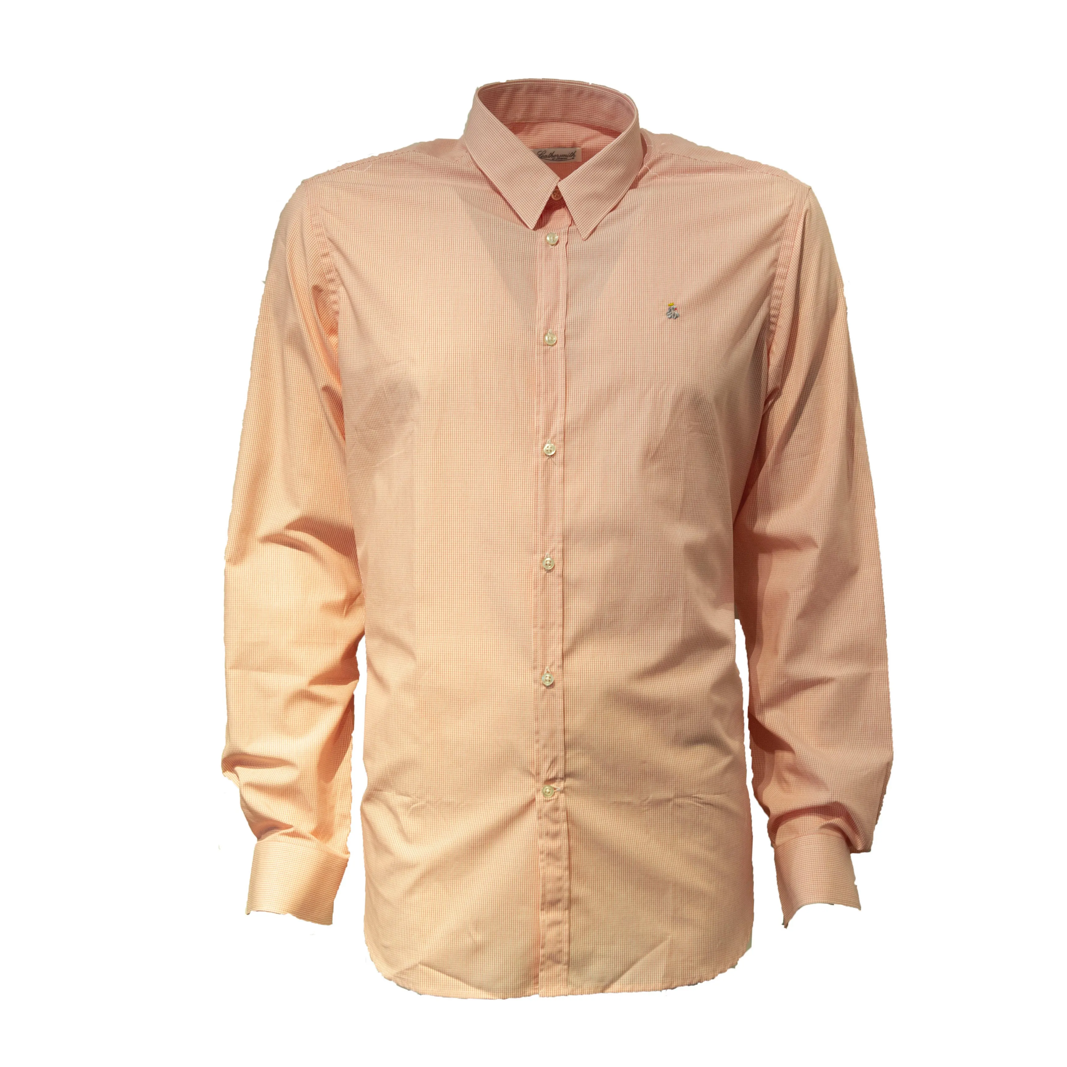 COTTON CHECK SHIRT PINK