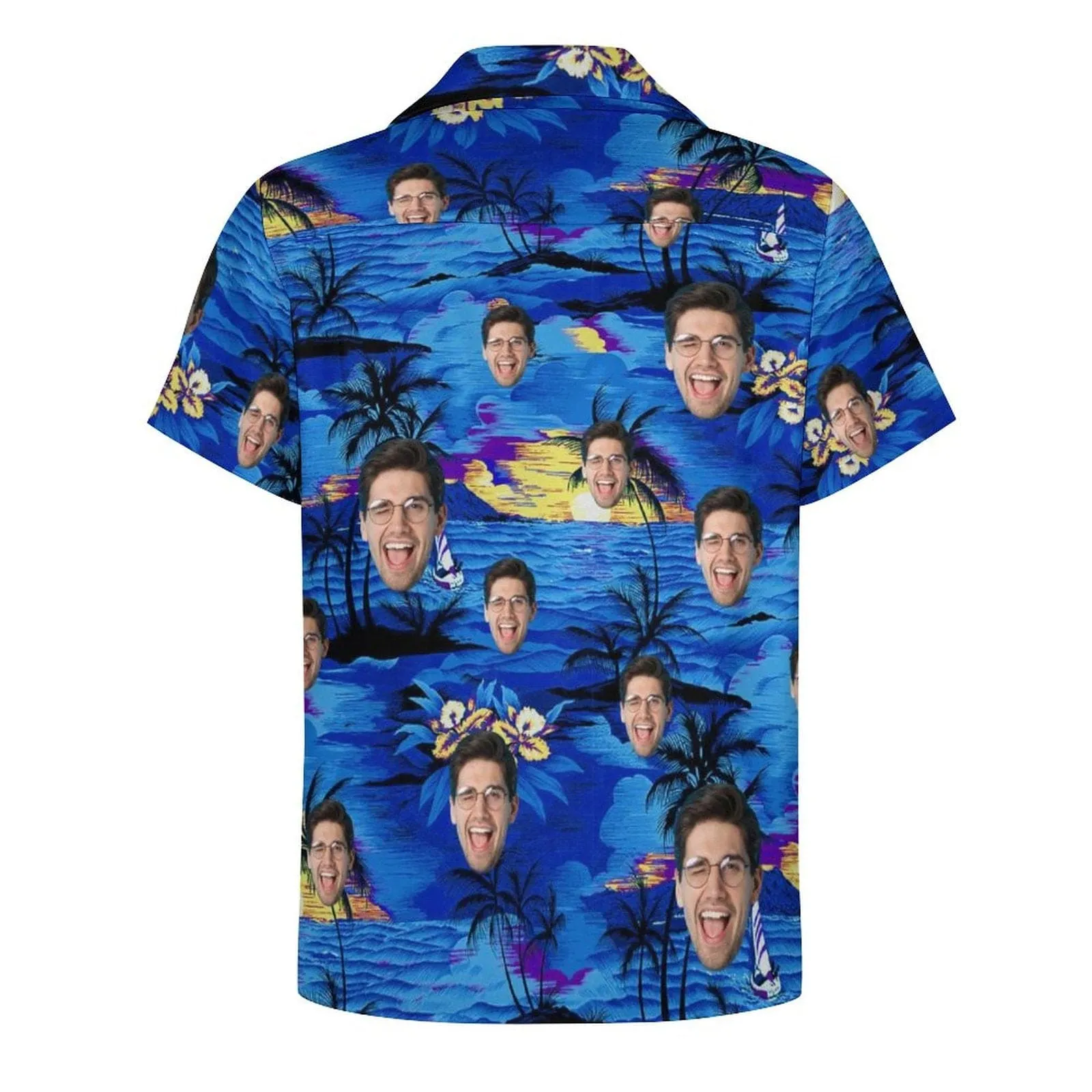 Custom Image Hawaiian Shirt with Photo Red Sea Sunset Unisex & Teenage Create Your Own Hawaiian Shirt