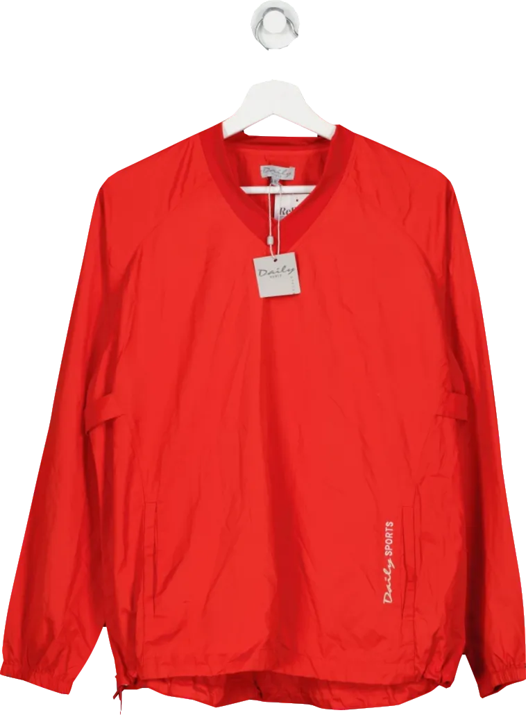 daily sports Red Golf Pullover Top UK M