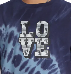 Dc Shoes Blabac x Kalis Love Park Kalis Heritage T-shirt - Navy Blazer Spiral Tie Dye