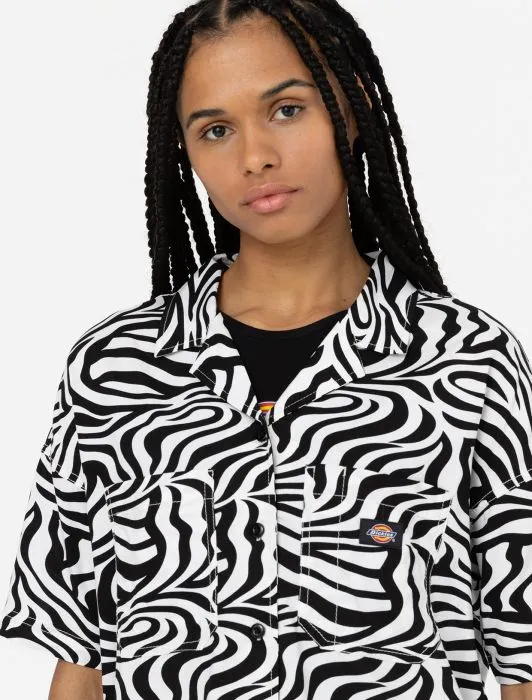 DICKIES Leesburg Short Sleeve Shirt - Cloud Zebra