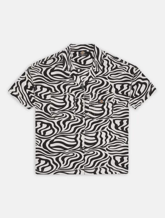 DICKIES Leesburg Short Sleeve Shirt - Cloud Zebra