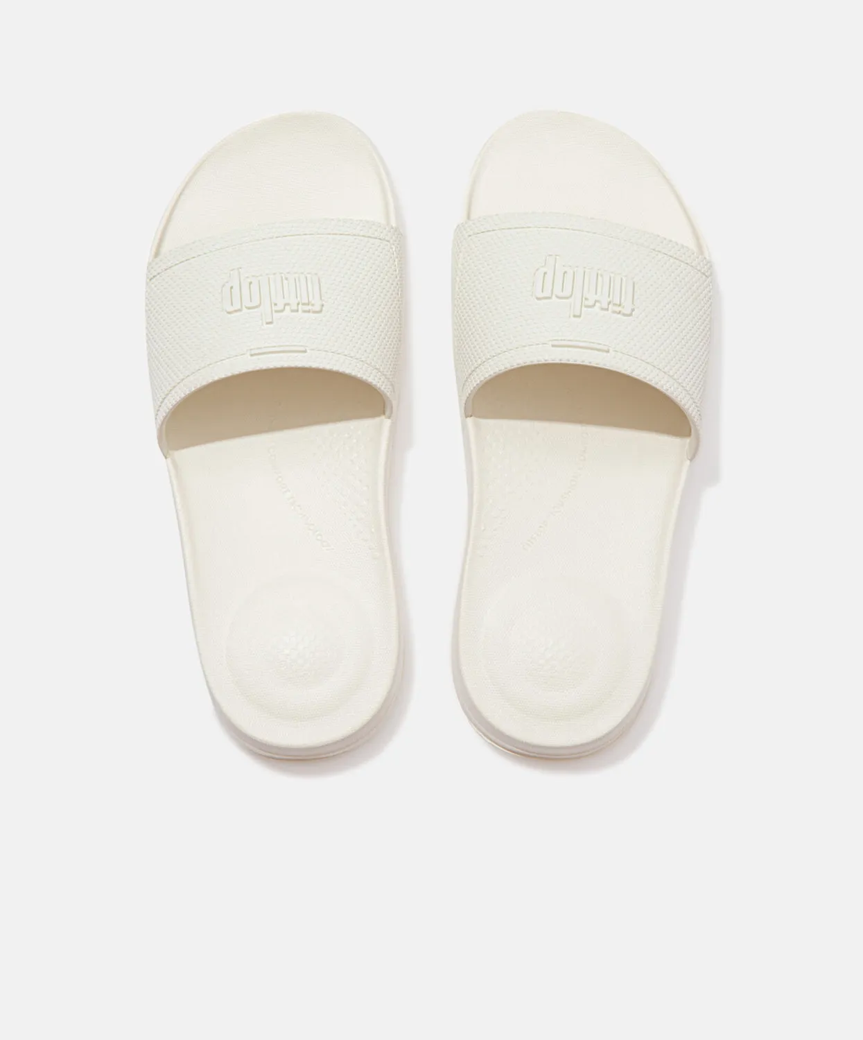 FitFlop iQushion Ergonomic Slides Cream