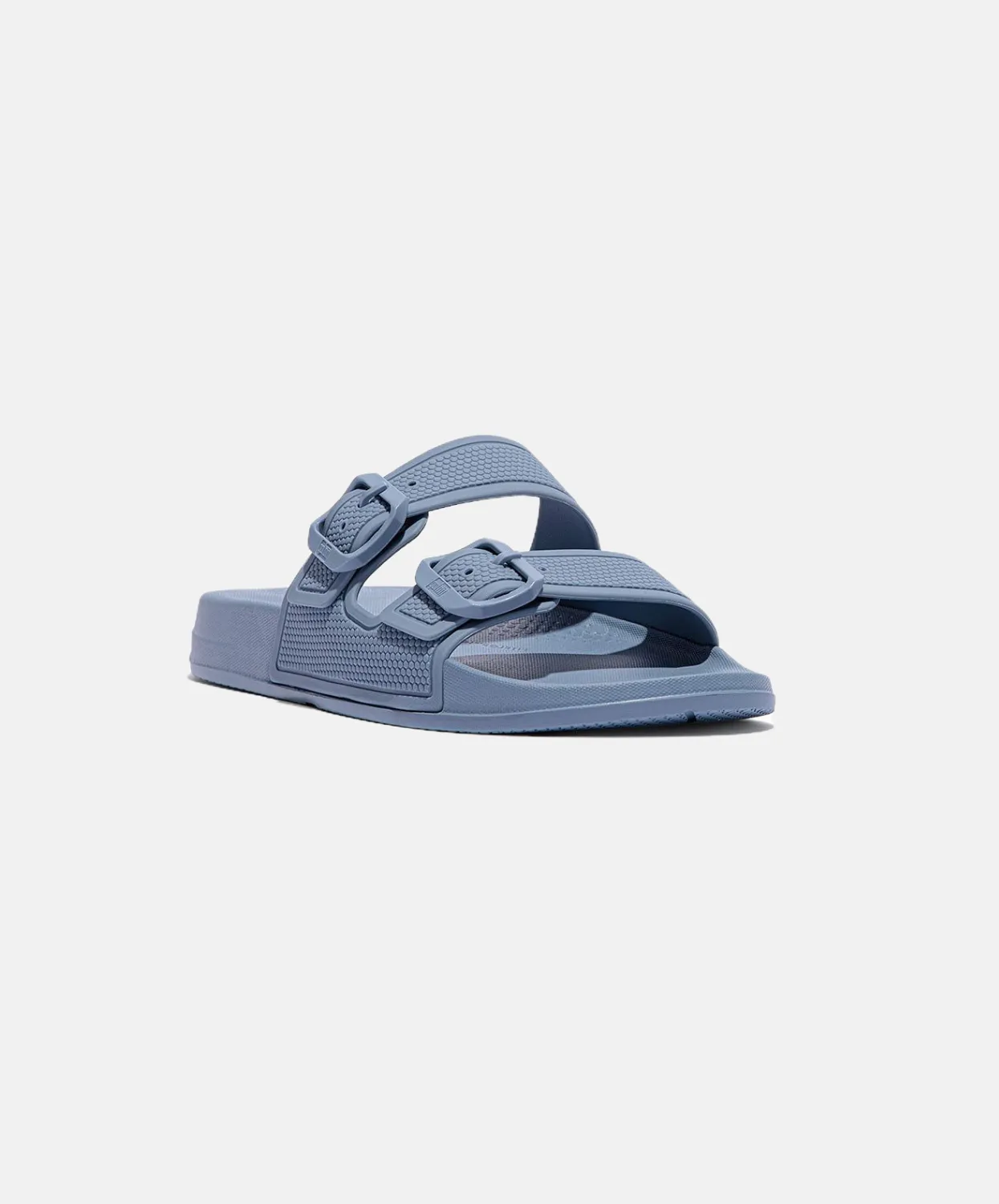 FitFlop iQushion Two Bar Buckle Slides Navy