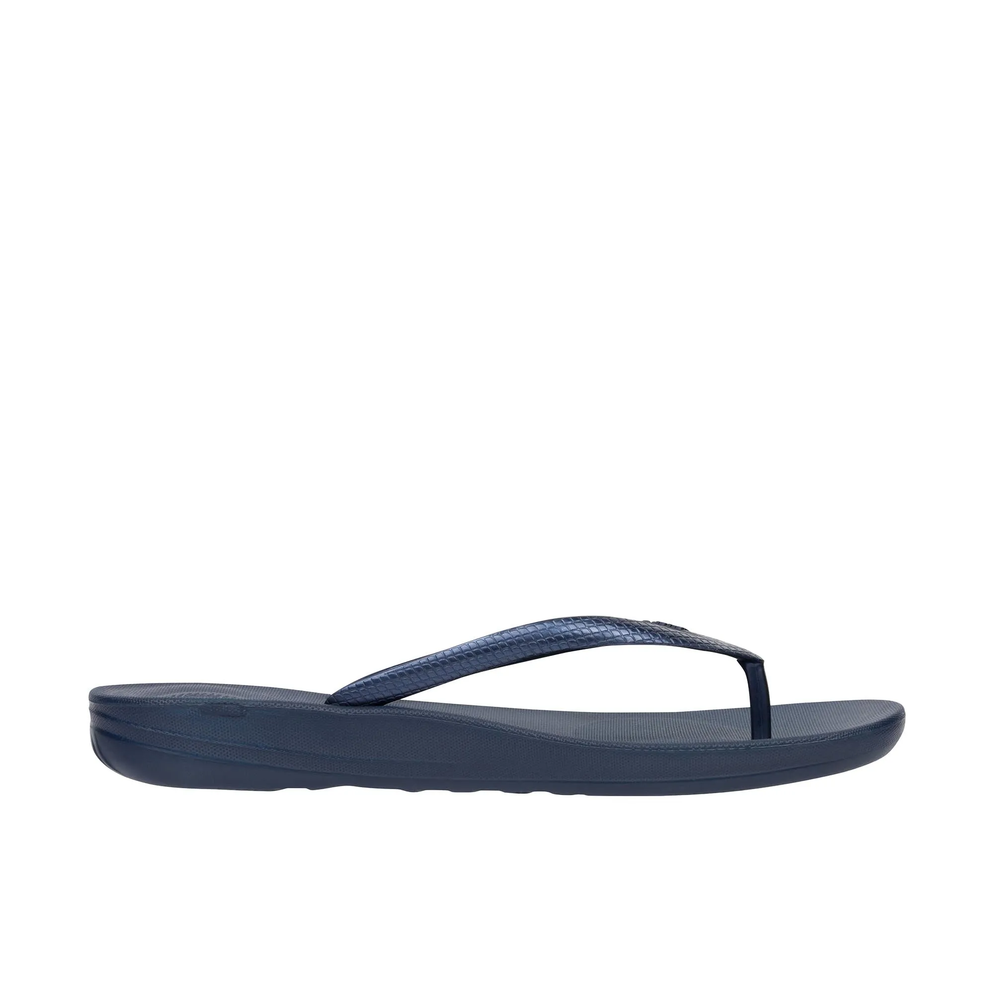 FitFlop Womens Iqushion Ergonomic Flip-Flops Midnight Navy