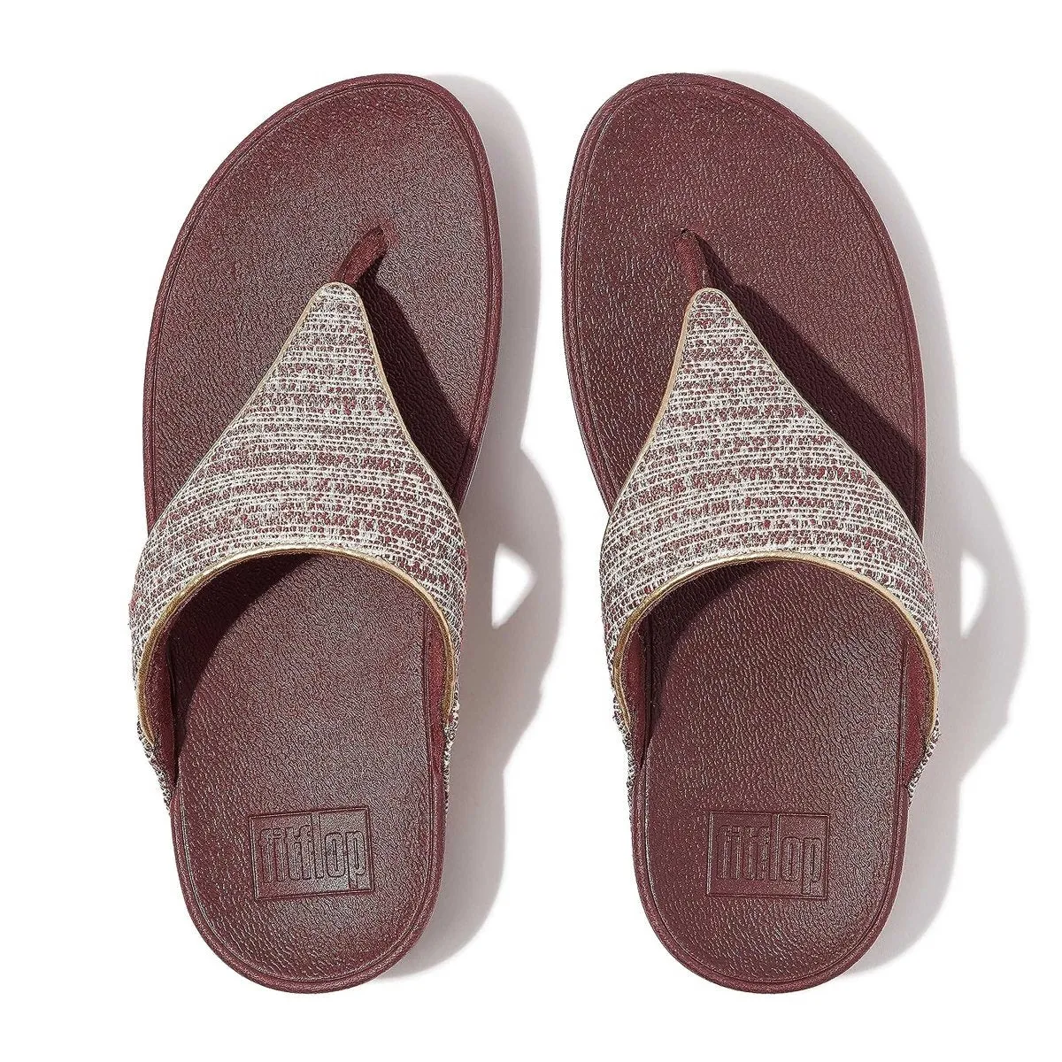 FitFlop Women's Lulu Brown Shimmerweave