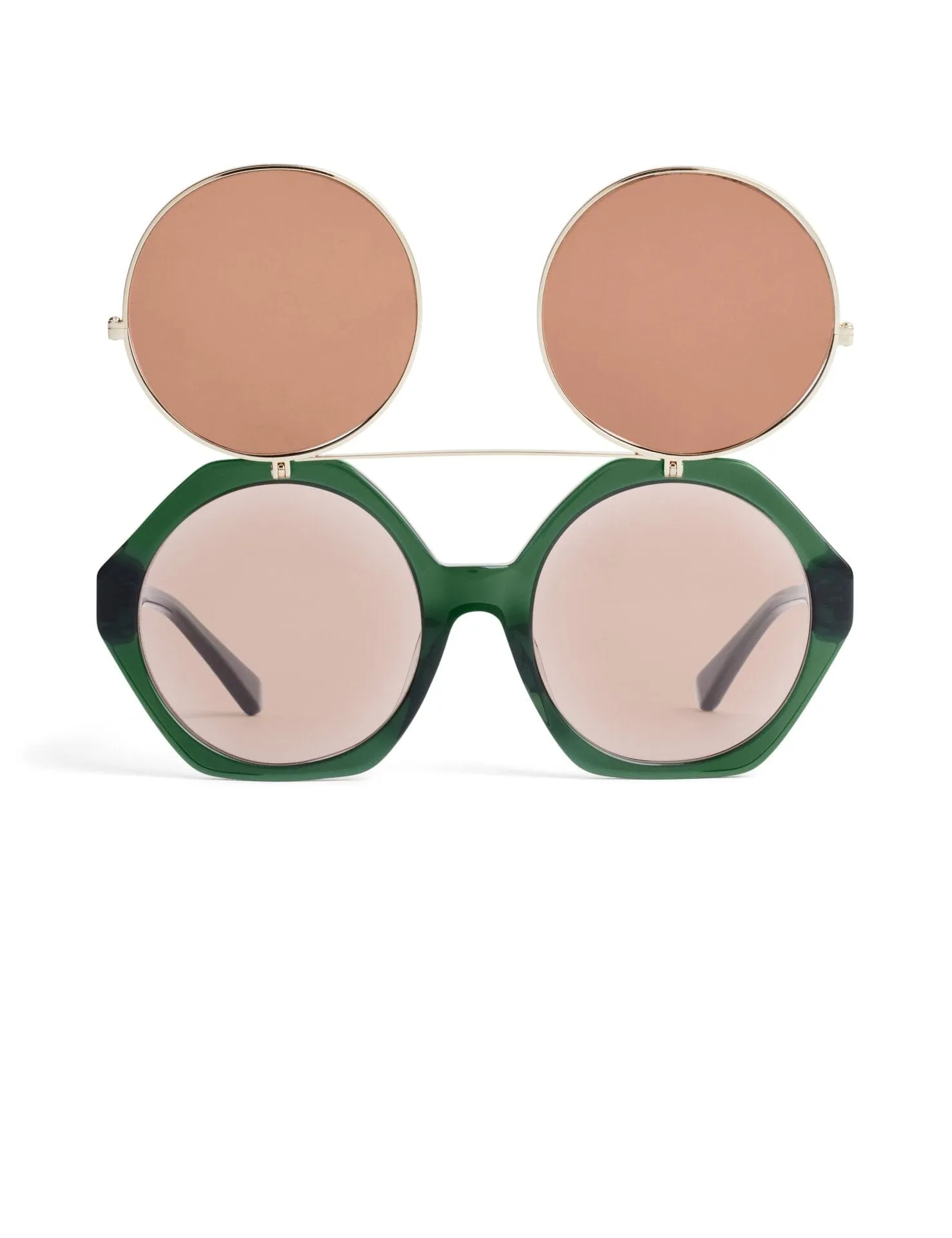 Flip Up Sunglasses | Green