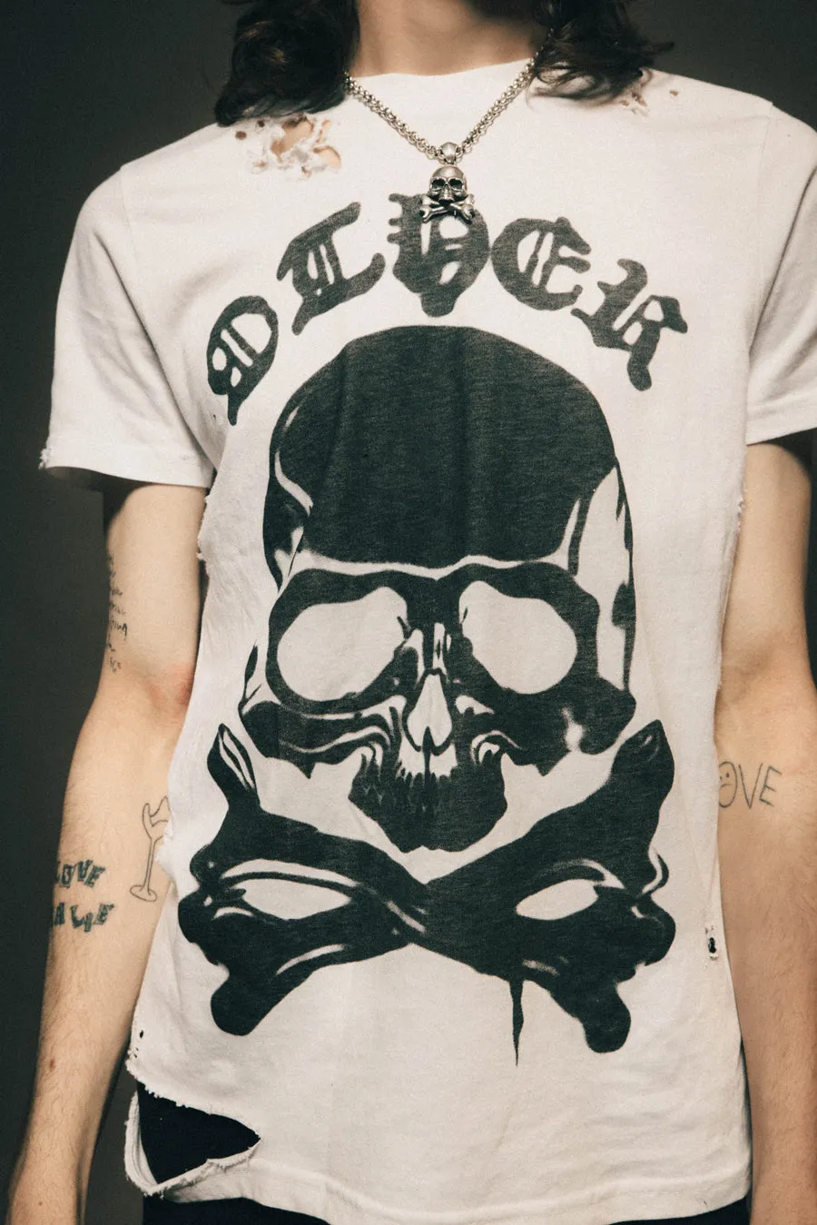 Graffiti Skull & Crossbones Thrasher Tee