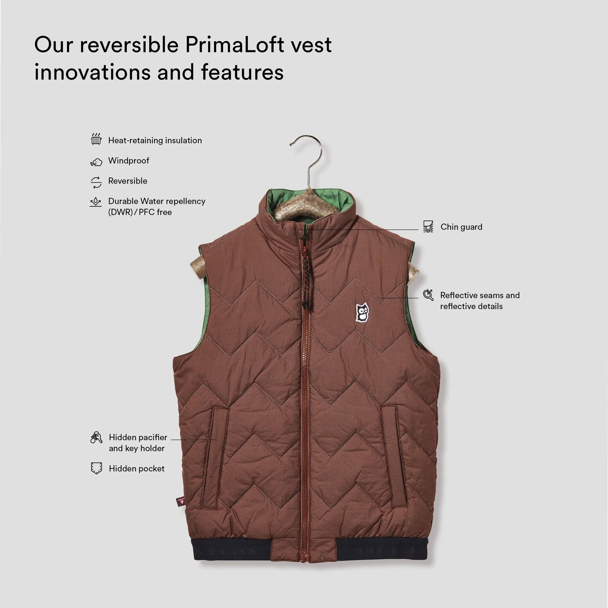 Icon reversible PrimaLoft vest