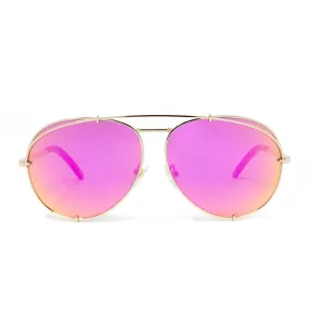 Koko Gold   Pink Sunglasses