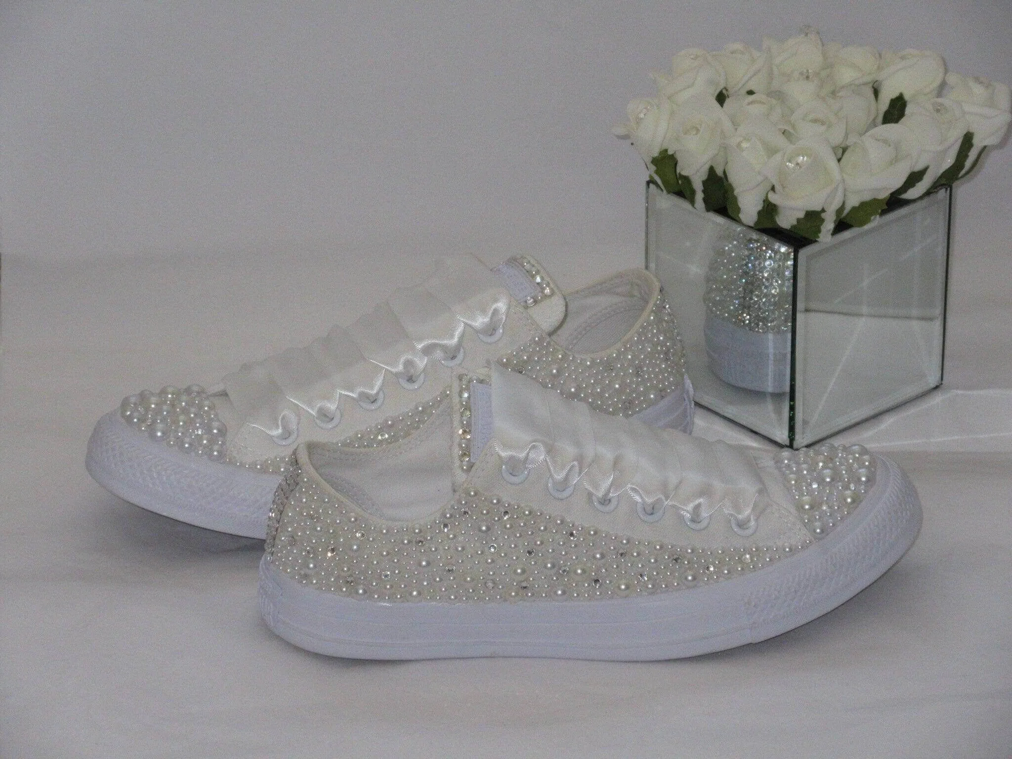 Luxury Wedding Pearl Bridal Converse