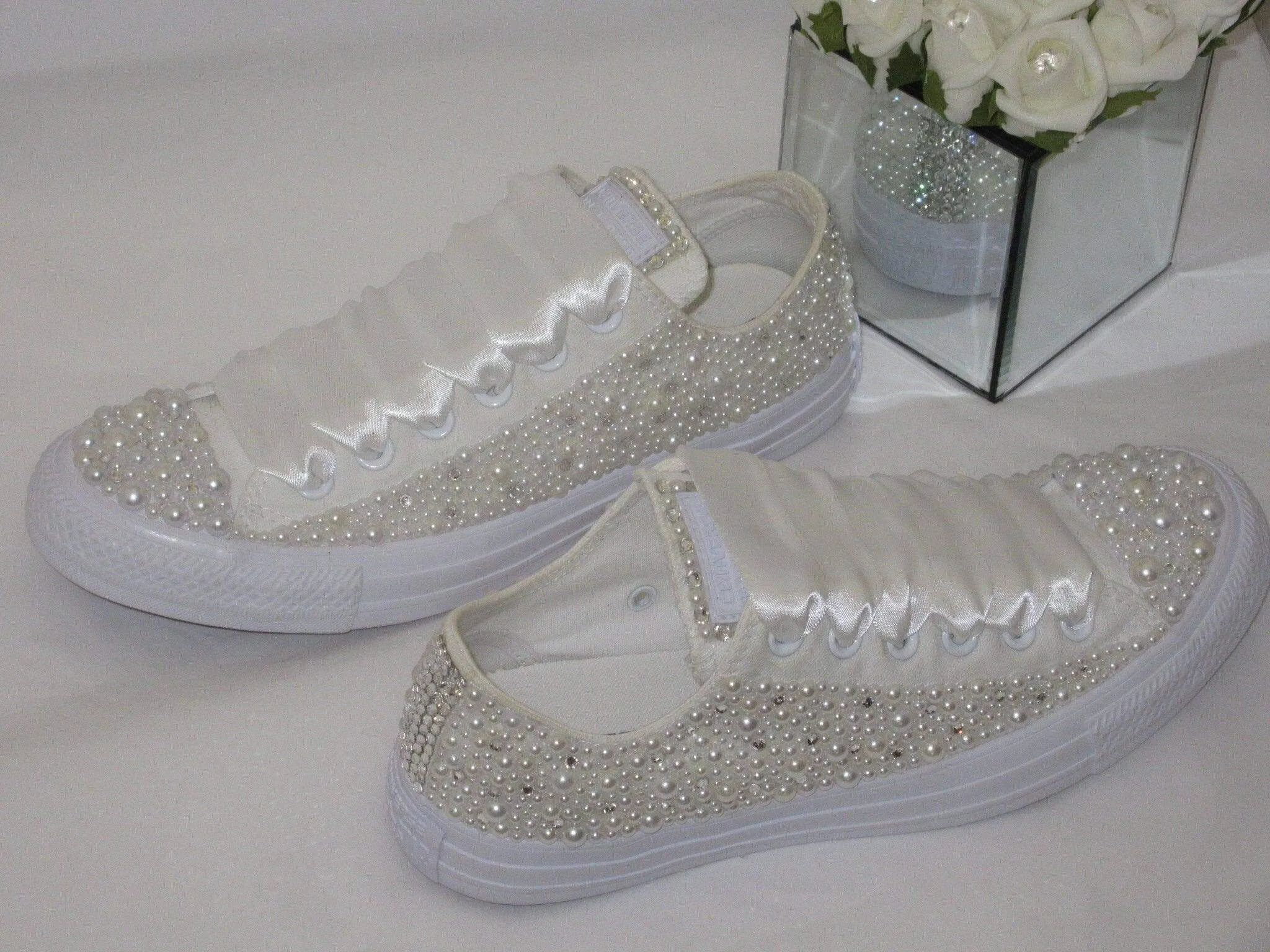 Luxury Wedding Pearl Bridal Converse