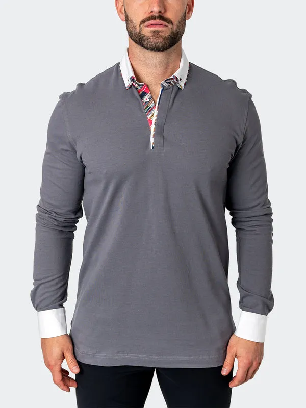 Maceoo Long Sleeves Polo | Polo NewtonSolidMirage Grey