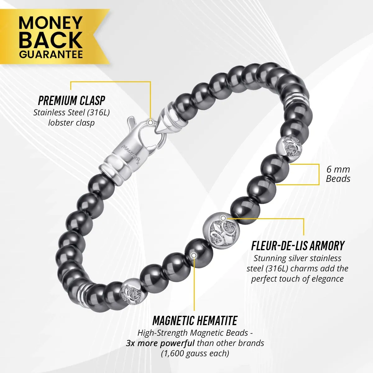 MAX Strength Magnetic Hematite Bracelet (Armory)