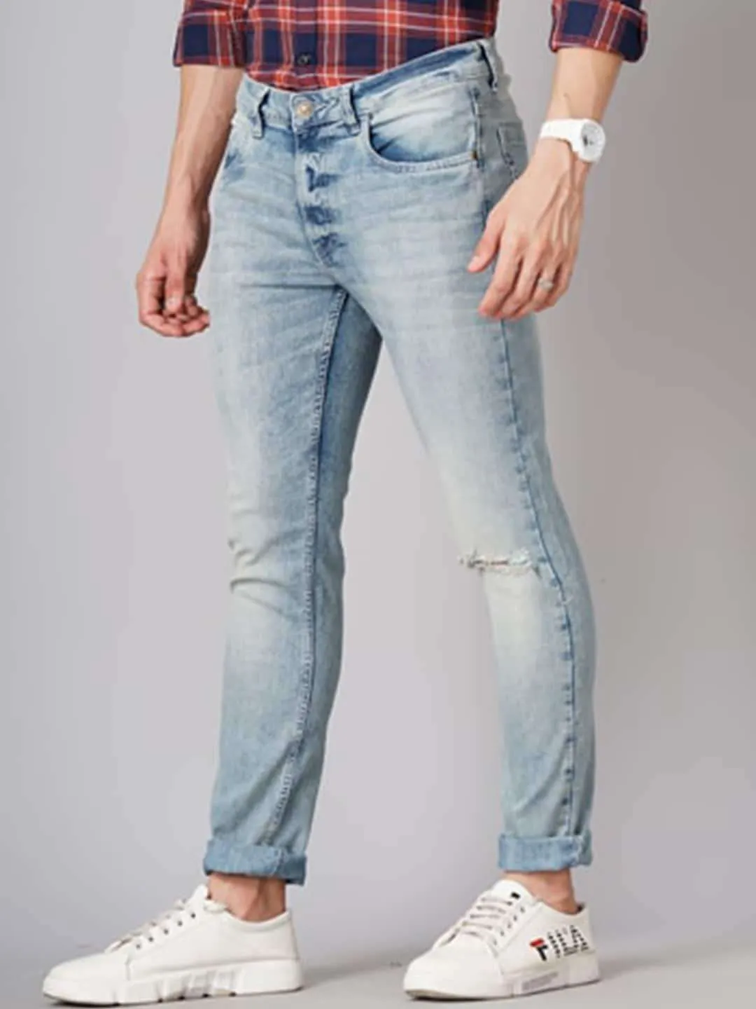 Men Acid Wash Jeans