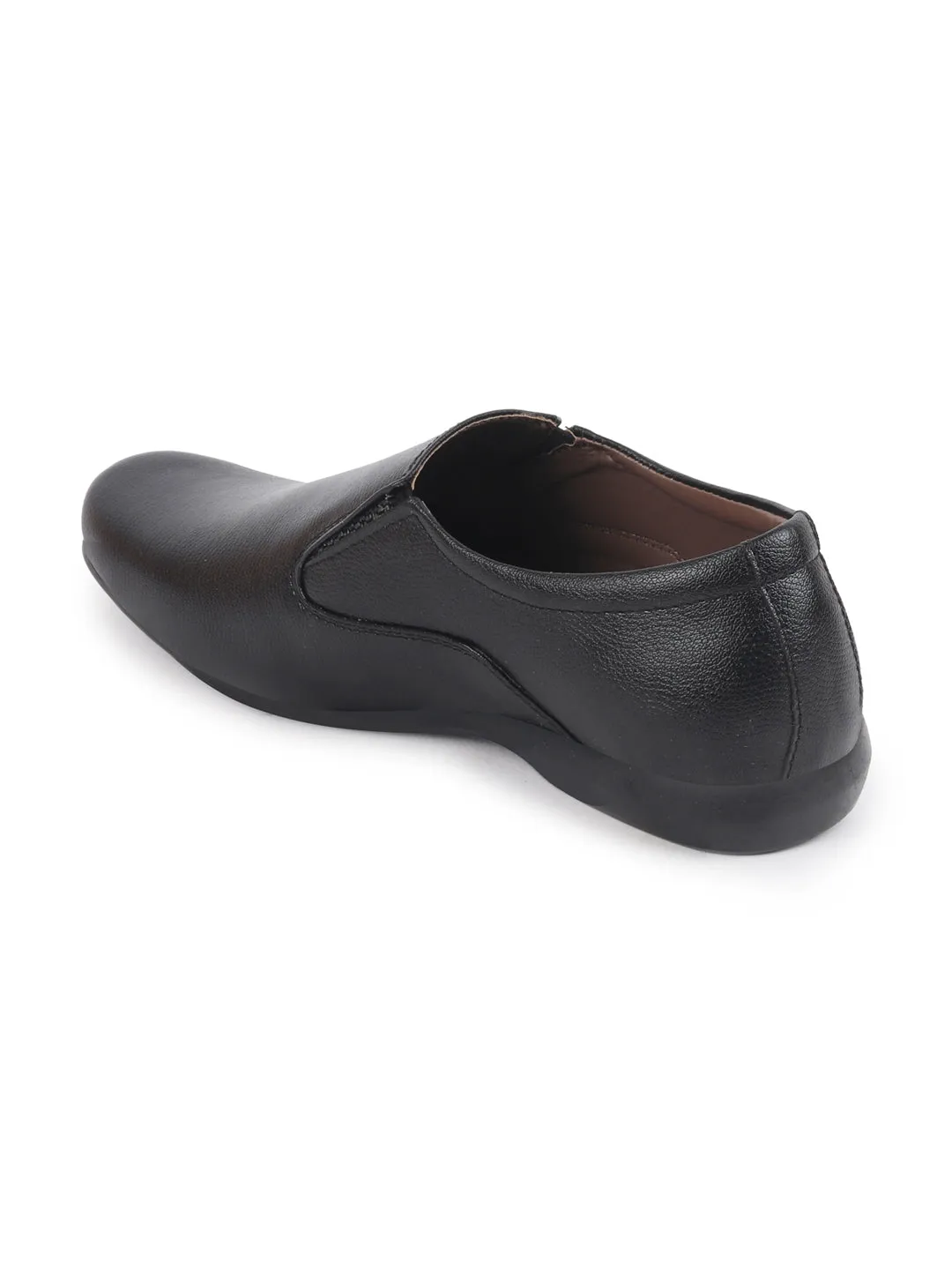 Men Black Formal Slip-On Shoes